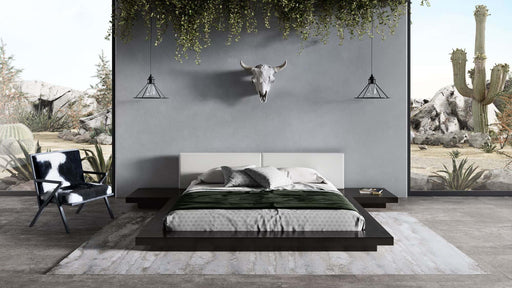 Modrest Tokyo - Contemporary Black and White Platform Bed image