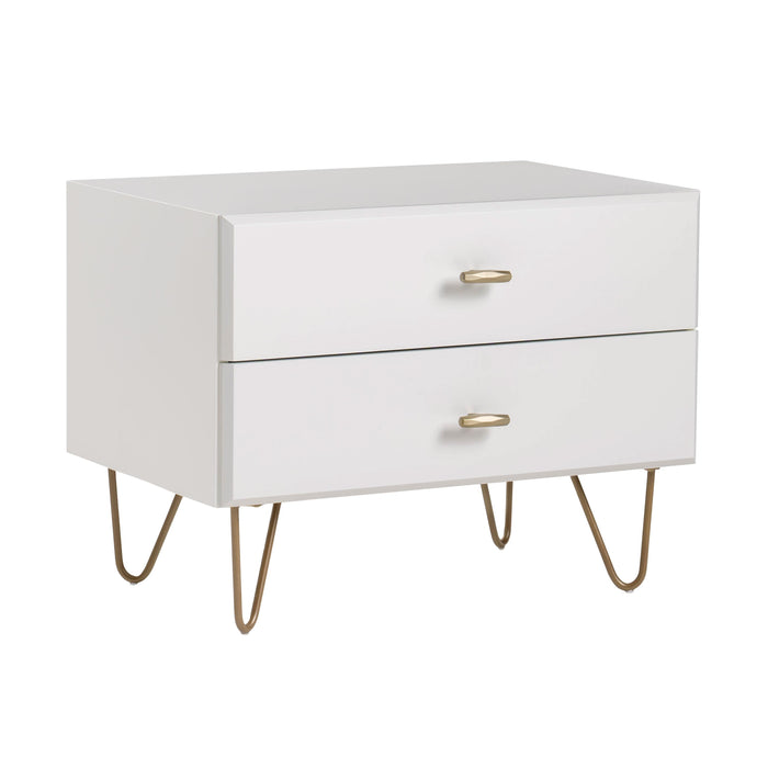 Modrest Bryan - Modern White Nightstand image