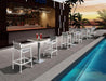 Renava Gulf Outdoor White & Grey Bar Table Set image