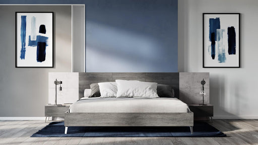 Nova Domus Bronx Italian Modern Faux Concrete & Grey Bed image