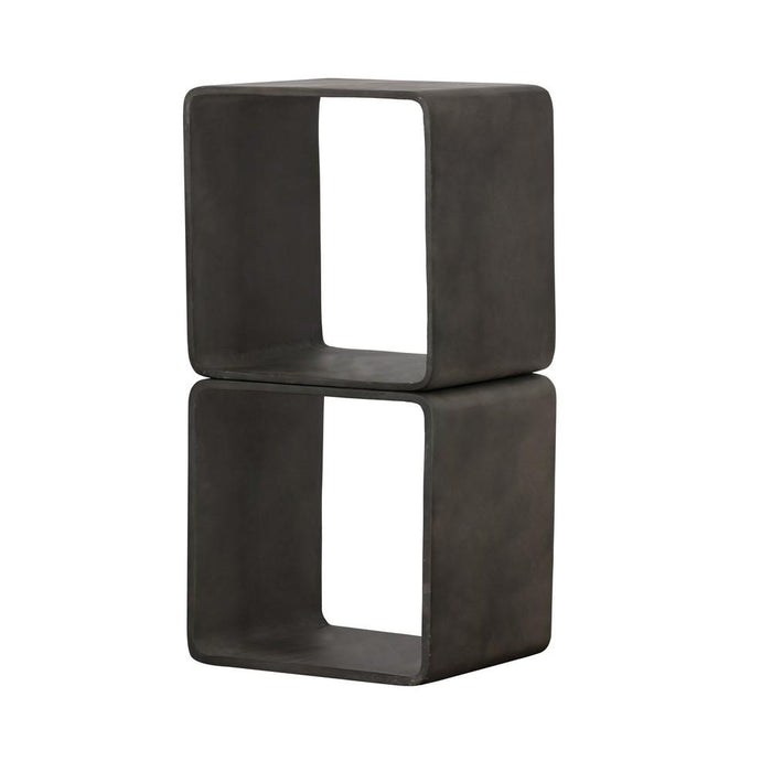 Modrest Pickens - Modern Dark Grey Concrete Cube Shelf image