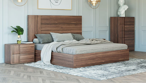 Nova Domus Asus - Italian Modern Walnut Bed image