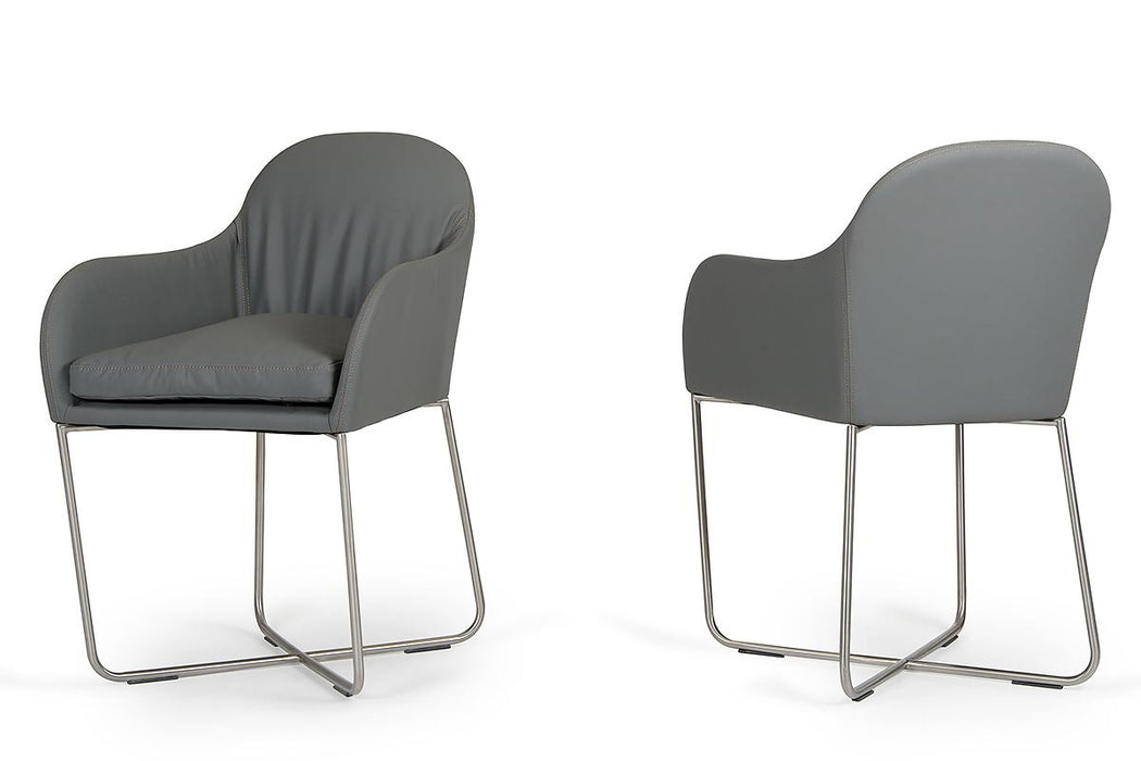 Modrest Sweeny Modern Grey Dining Chair image