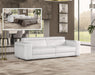 Coronelli Collezioni Icon - Modern Italian White Leather Queen Size Sofa Bed image