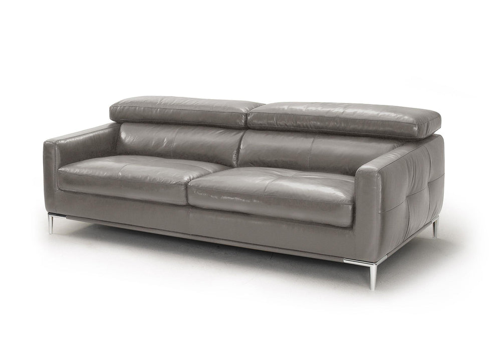 Divani Casa Natalia - Modern Dark Grey Leather Sofa image