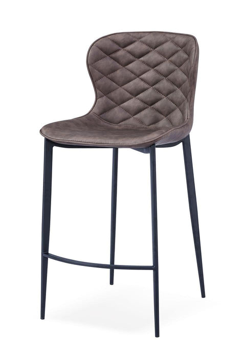 Modrest Felicia - Modern Brown & Black Bar Stool (Set of 2) image