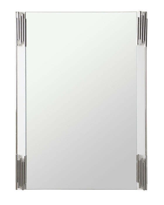 Modrest Token - Modern White & Stainless Steel Mirror image