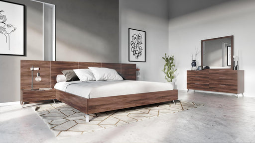 Nova Domus Brooklyn Italian Modern Walnut Bed image