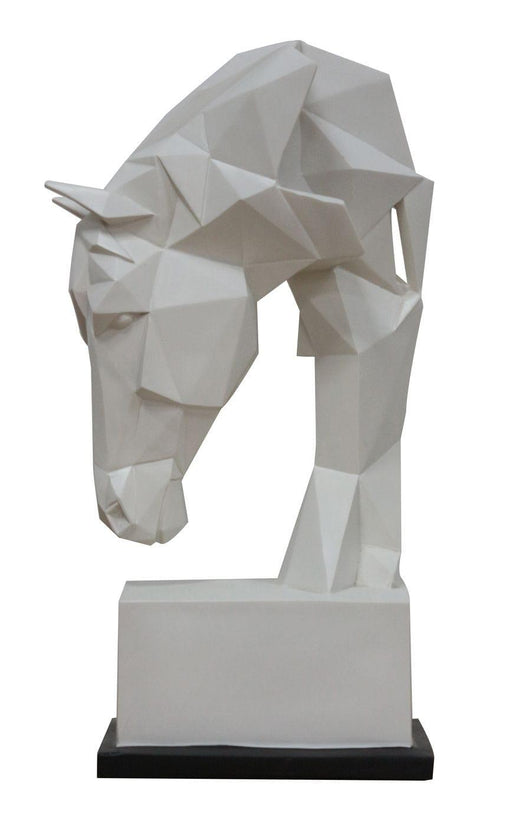 Modrest Horse - Geometric White Sculpture image