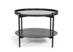 Modrest Randal Modern Round Black Metal Coffee Table image