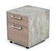 Nova Domus Boston Modern Brown Oak & Faux Concrete Office Small File Cabinet image