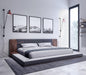 Nova Domus Jagger Modern Dark Grey & Walnut Bed image