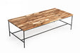 Modrest Bacone - Industrial Oak and Black Iron Coffee Table image