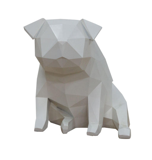 Modrest Dog - Geometric White Sculpture image