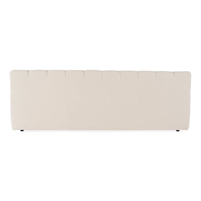Tyree - Modern Tufted Off-White Fabric Bed