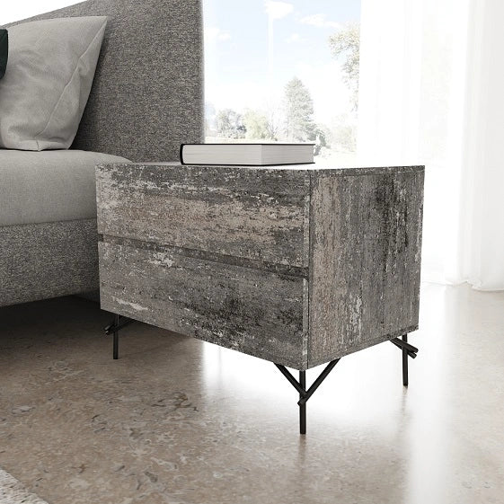 Aria - Italian Modern Multi Grey Bedroom Set