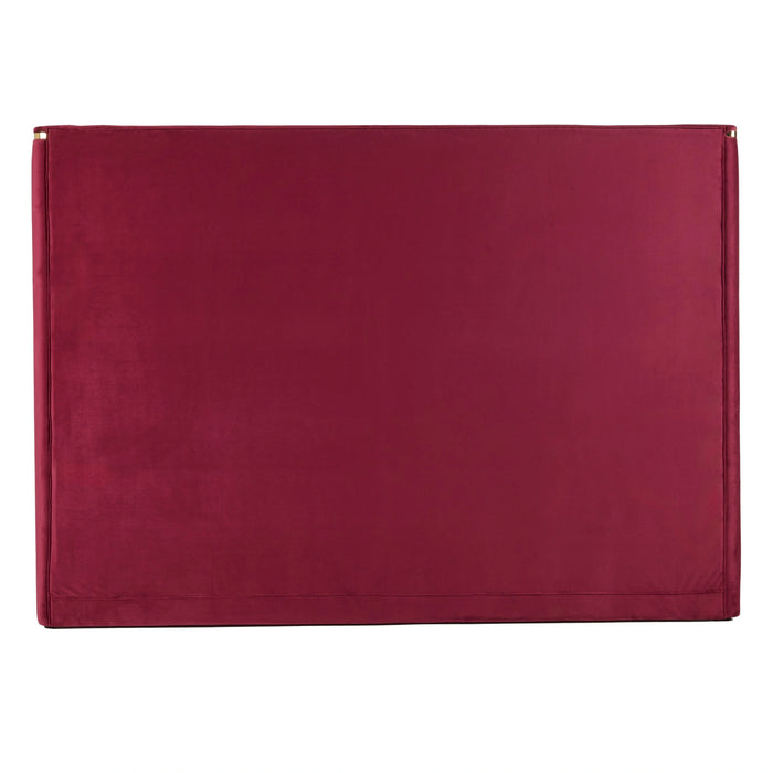 Janet - Modern Red Velvet + Gold Bed
