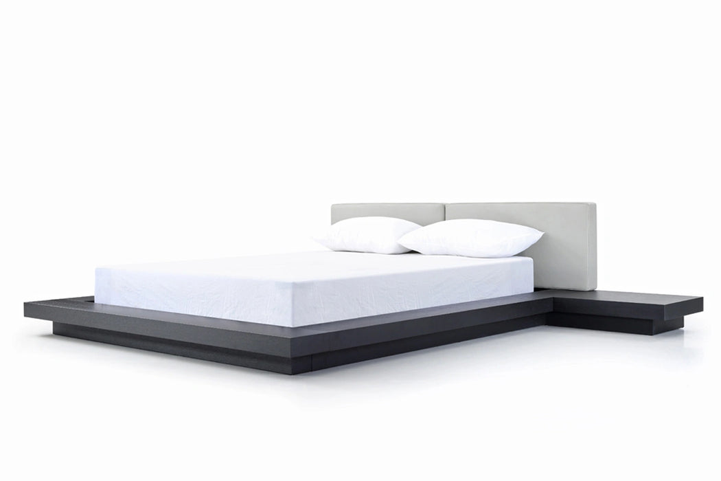 Opal Modern Wenge & Grey Platform Bed