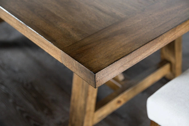 Losone Dining Table Set with Bench Rustic