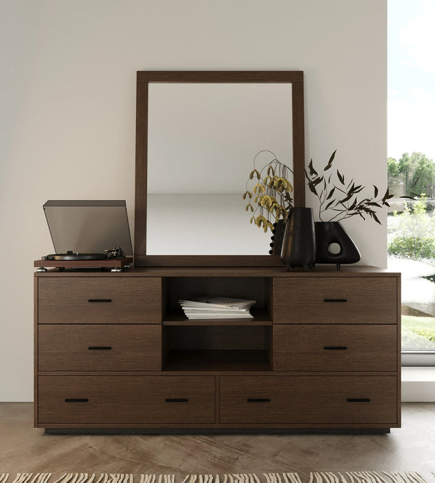 Fantasia - Dark Walnut Dark Grey 4-Piece Bedroom Set