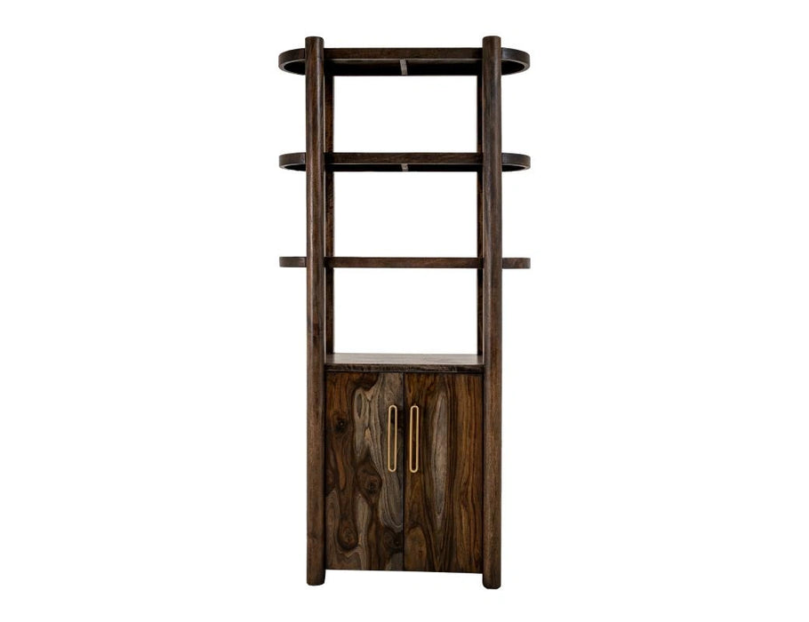 Black Balam Wall Unit, TV Stand 80" with Electric Fireplace Insert
