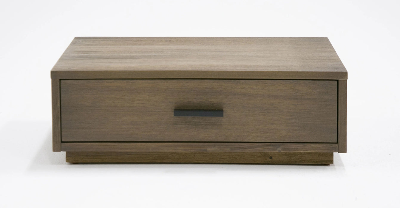 Fantasia - Contemporary Walnut & Grey Bed with Two Nightstands