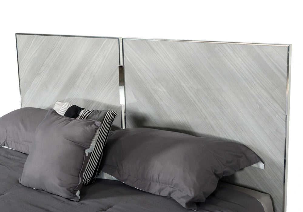 Alexa Italian Modern Grey 4-Piece Bedroom Set