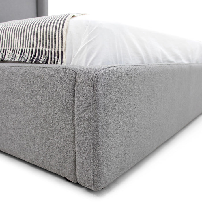 Byrne - Modern Grey Fabric Bed