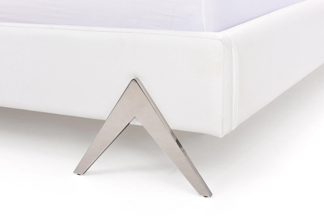 Candid Modern White Bed