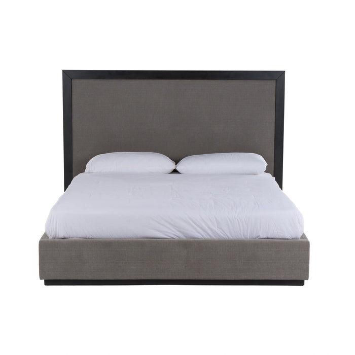 Santa Barbara - Modern Grey Fabric + Grey Wash Bed