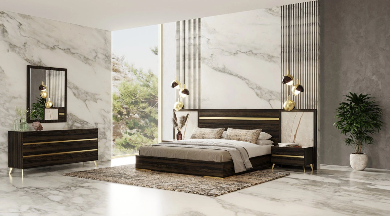 Velondra - Modern Eucalypto + Marble Bedroom Set