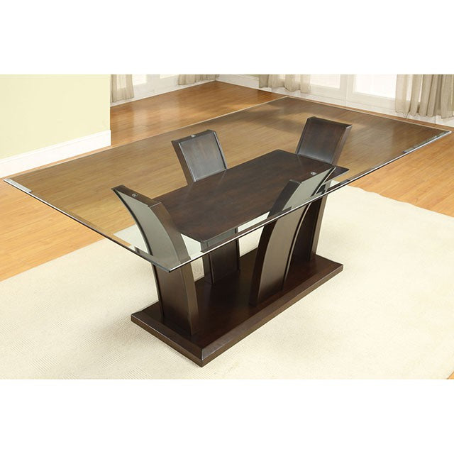Manhattan 7 Pc Dining Table Set Cherry