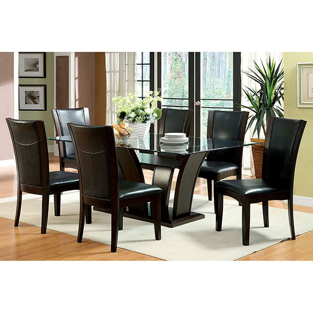 Manhattan 7 Pc Dining Table Set Cherry