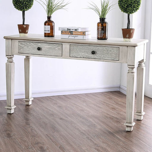 Joliet Antique White Sofa Table image