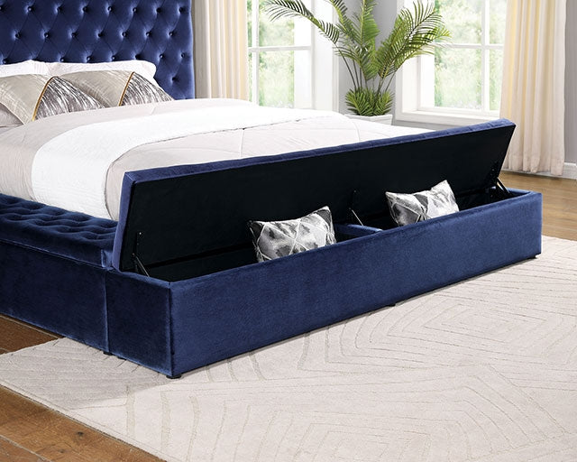 Davida Queen Bed Blue
