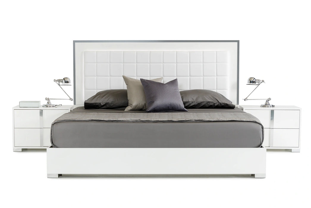 San Marino Modern White Bed