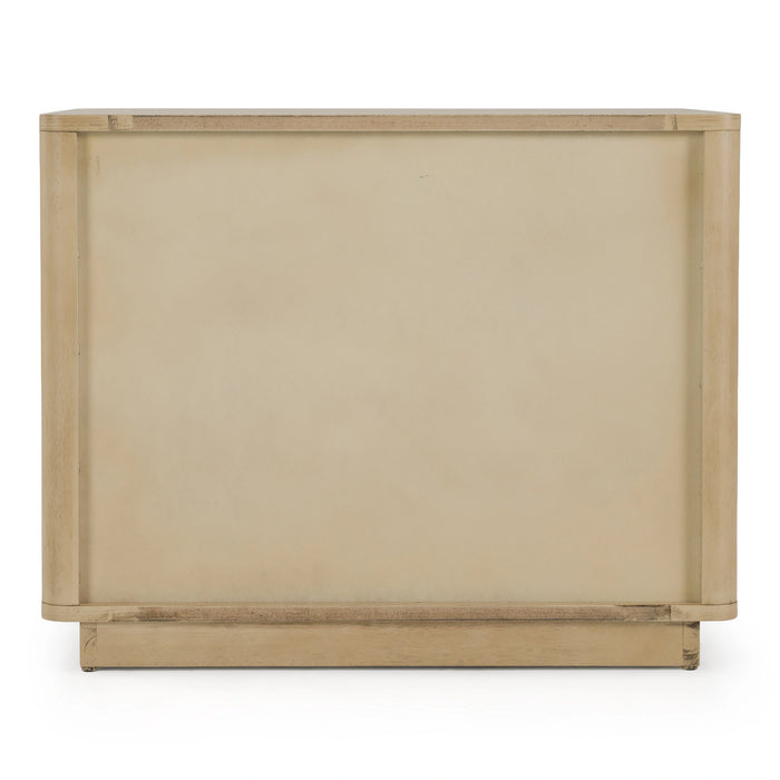 Santa Monica - Modern Natural Oak 3 Drawer Nightstand