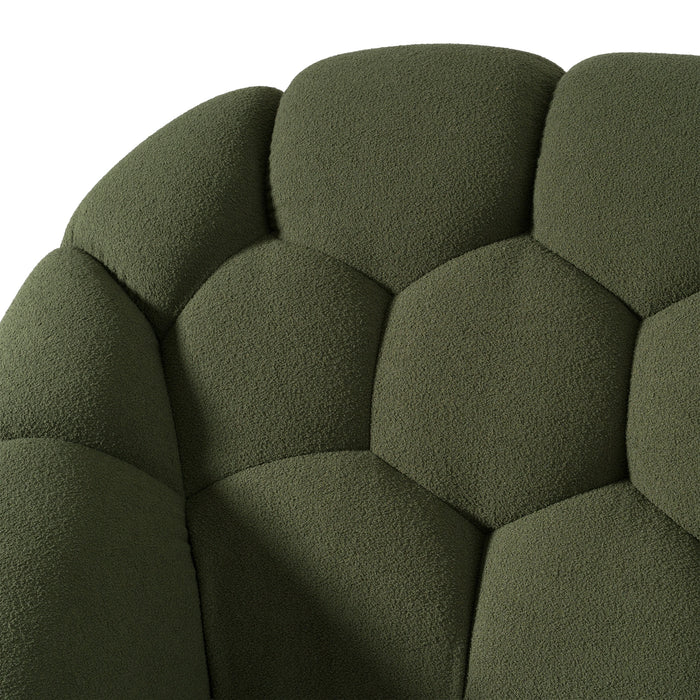 Yolonda - Modern Green Fabric Bed
