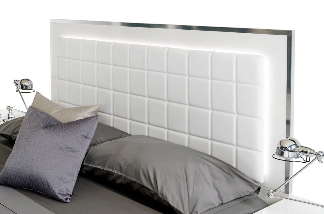 San Marino Modern White Bed