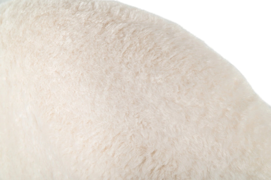 Destiny - Contemporary White Sherpa Bubble Bed