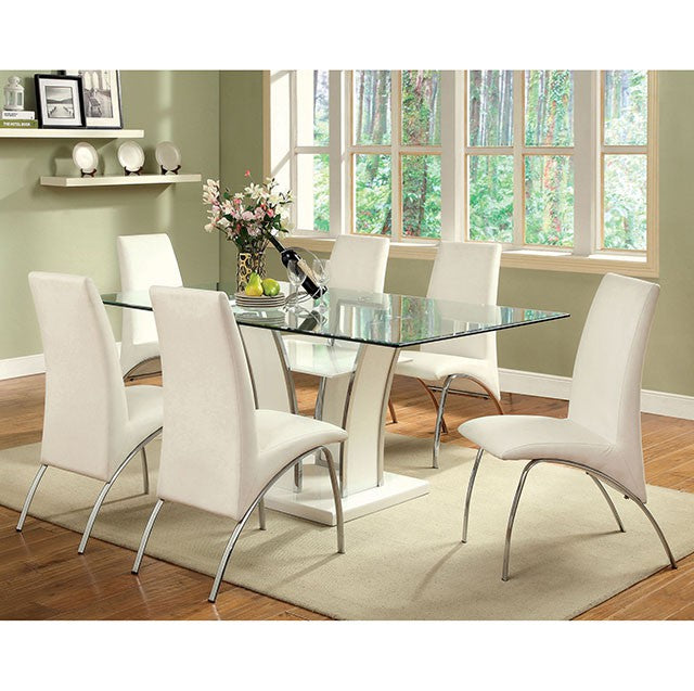 Glenview White Side Chair