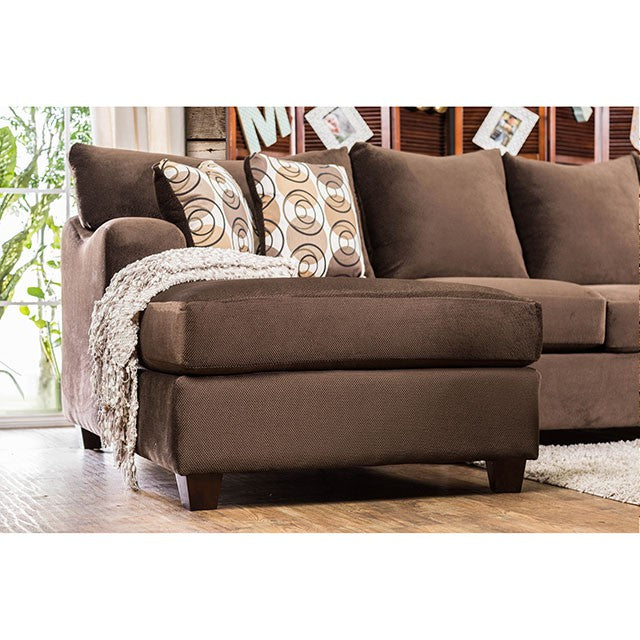 WESSINGTON Chocolate U-Shaped Sectional